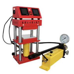 Professional 15-Ton Manual Rosin Heat Press Machine, Dual 4.7x4.7" Heating Plates, Swing-Away Design with LCD Controller 